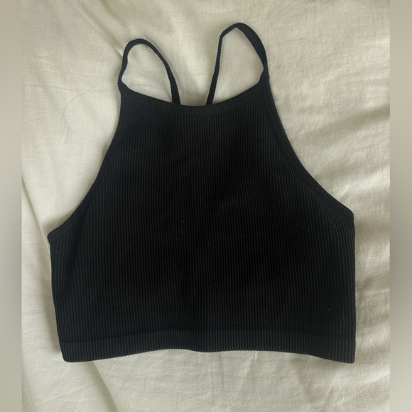 Target Other - Target Black Ribbed Padded Sports Bra/Top - Size XS
